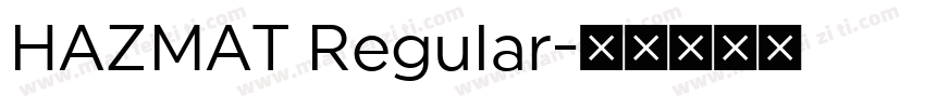 HAZMAT Regular字体转换